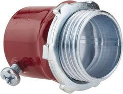 Thomas & Betts - 1" Trade, Steel Set Screw Straight EMT Conduit Connector - Noninsulated - Exact Tooling
