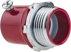 Thomas & Betts - 1" Trade, Steel Set Screw Straight EMT Conduit Connector - Insulated - Exact Tooling