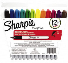 Sharpie - Assorted Colors Permanent Marker - Fine Felt Tip, AP Nontoxic Ink - Exact Tooling