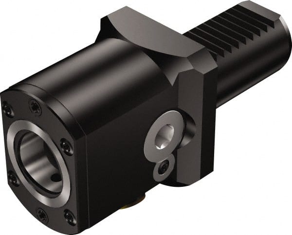 Sandvik Coromant - Right Hand Cut, C6 Modular Connection, Adapter/Mount Lathe Modular Clamping Unit - 0.2362" Square Shank Diam, 7.441" OAL, Through Coolant - Exact Tooling