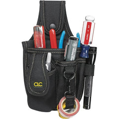 CLC - Cell Phone Holster with 4 Pockets - Ballistic Polyester, Black, 5" Wide x 6" High x 1-1/2" Deep - Exact Tooling
