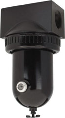 PRO-SOURCE - 425 CFM Oil/Water Condensate Separation Filter - 1-1/2" 250 psi, Manual Drain - Exact Tooling