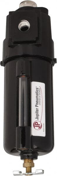 PRO-SOURCE - 27 CFM Oil Removal Filter - 1/4" 250 psi, Manual Drain - Exact Tooling