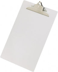 Saunders - 1-3/4" Long x 9" Wide, Clip Board - Silver - Exact Tooling