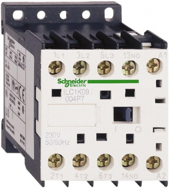 Schneider Electric - 4 Pole, 110 Coil VAC at 50/60 Hz, 16 Amp at 690 VAC and 20 Amp at 440 VAC, Nonreversible IEC Contactor - BS 5424, CSA, IEC 60947, NF C 63-110, RoHS Compliant, UL Listed, VDE 0660 - Exact Tooling