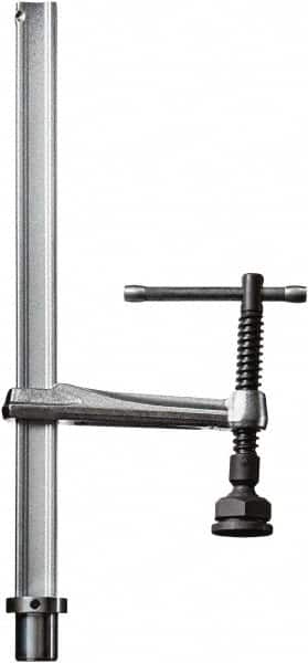 Bessey - 1,400 Lb Holding Capacity, 12" Max Opening Capacity, 1,400 Lb Clamping Pressure, Manual Hold Down Clamp - 6-7/8" Arm Length, 7" Clamp Length, 1-5/8" Clamp Width, 15-3/4" Clamp Height, 28mm Stud Mount, Steel - Exact Tooling