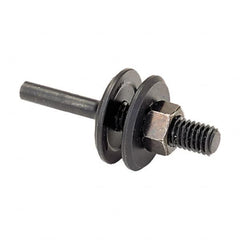 WALTER Surface Technologies - 3/8" Hole, Wheel Mandrel - 1/4" Shank Diam - Exact Tooling