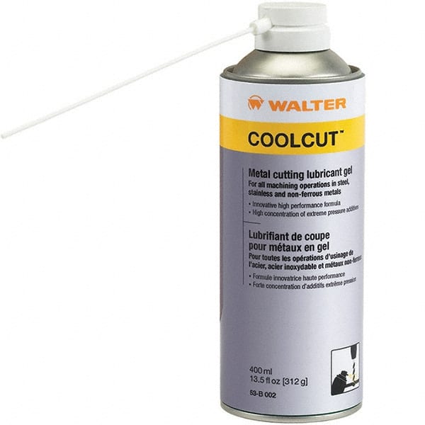 WALTER Surface Technologies - CoolCut, 11 oz Aerosol Cutting Fluid - Gel, For Broaching, Drilling, Milling, Reaming, Sawing, Shearing, Tapping - Exact Tooling