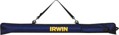 Irwin - 78" Long, Level Soft Case Mount - Blue, Use with Utility Levels - Exact Tooling