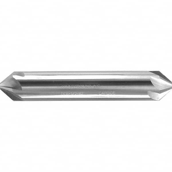 Melin Tool - 3/16" Head Diam, 3/16" Shank Diam, 6 Flute 60° Solid Carbide Countersink - Exact Tooling