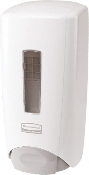 Rubbermaid - 1000 to 1300 mL Foam/Liquid Hand Soap Dispenser - Plastic, Wall Mounted, White - Exact Tooling