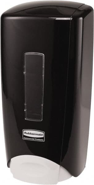 Rubbermaid - 1000 to 1300 mL Foam/Liquid Hand Soap Dispenser - Plastic, Wall Mounted, Black - Exact Tooling