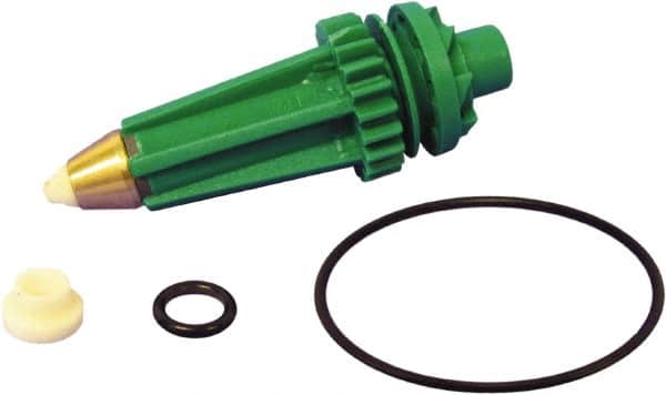 Kranzle - Rotating, Brass, Ceramic, Plastic & Rubber, Pressure Washer Nozzle Repair Kit - 1.14mm Orifice Diam, Green - Exact Tooling