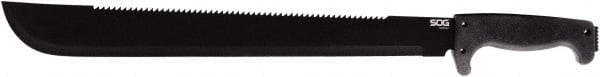 SOG Specialty Knives - 18" Long Blade, 8Cr13MoV Stainless Steel, Fine Edge, Fixed Blade Knife - 24" OAL, Rubber Handle - Exact Tooling