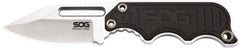 SOG Specialty Knives - 1-29/32" Long Blade, 5Cr15MoV Stainless Steel, Fine Edge, Fixed Blade Knife - 4.8" OAL, Includes Hard Molded Nylon Sheath - Exact Tooling
