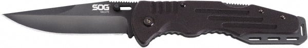 SOG Specialty Knives - 3-5/8" Blade, 8-1/4" OAL, Straight Clip Point Folding Knife - 4-5/8" Closed Length, G-10, 1 Blade, 1 Edge - Exact Tooling