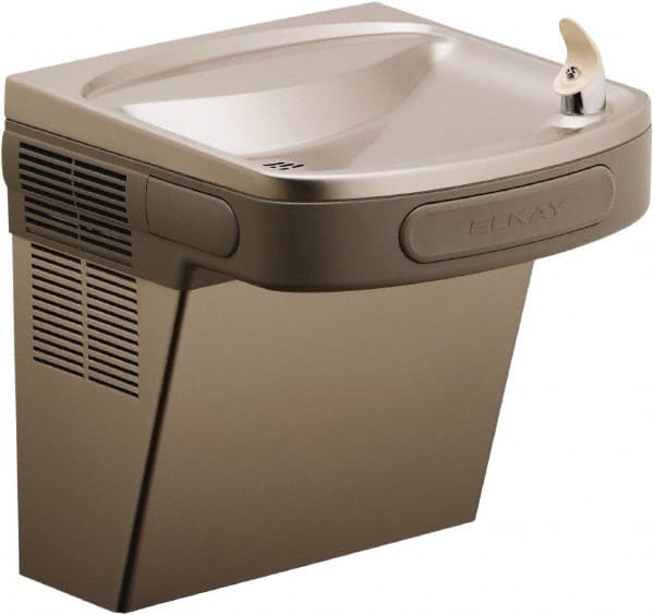 ELKAY - 8 GPH Cooling Capacity Barrier Free Wall Mounted Water Cooler & Fountain - Water Filtered, 20 to 100 psi, 115 Volts, 370 Watts, 4.0 Full Load Amperage, 0.5 hp, Copper - Exact Tooling