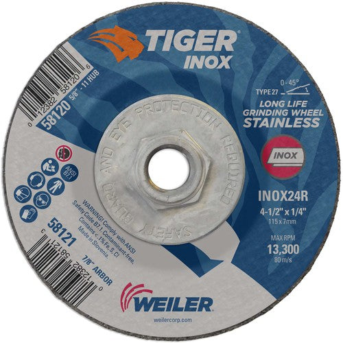 4-1/2X1/4 TIGER INOX TYPE 27 - Exact Tooling