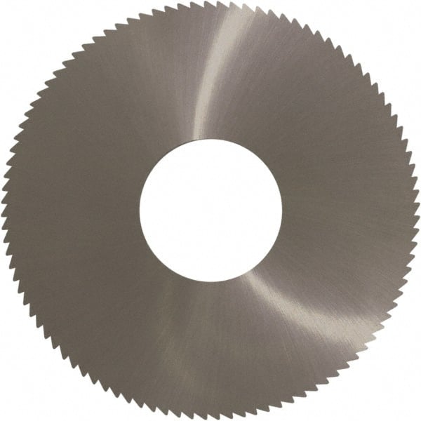 Controx - 1" Diam x 0.04" Blade Thickness x 3/8" Arbor Hole Diam, 40 Tooth Slitting and Slotting Saw - Arbor Connection, Right Hand, Uncoated, Solid Carbide, Concave Ground - Exact Tooling
