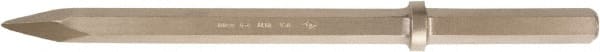 Ampco - 22" OAL, 3/4" Shank Diam, Point Chisel - Round Drive, Hex Shank - Exact Tooling