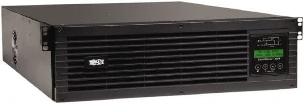 Tripp-Lite - 20 Amp, 3,000 VA, Tower & Rack Mount Online Backup Uninterruptible Power Supply - Backup 4 min with Full Load & 13.2 min with Half Load, 120 VAC Input & Output, 2,700 Watt Output, 1 Phases, 9 Outlets - Exact Tooling