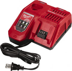 Milwaukee Tool - 18 & 12 Volt, Lithium-Ion Power Tool Charger - AC Wall Outlet Power Source - Exact Tooling
