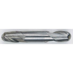 5/16 Dia. - 2-1/2 OAL - Solid Carbide - Bright - Ball Nose DE EM-2 FL - Exact Tooling
