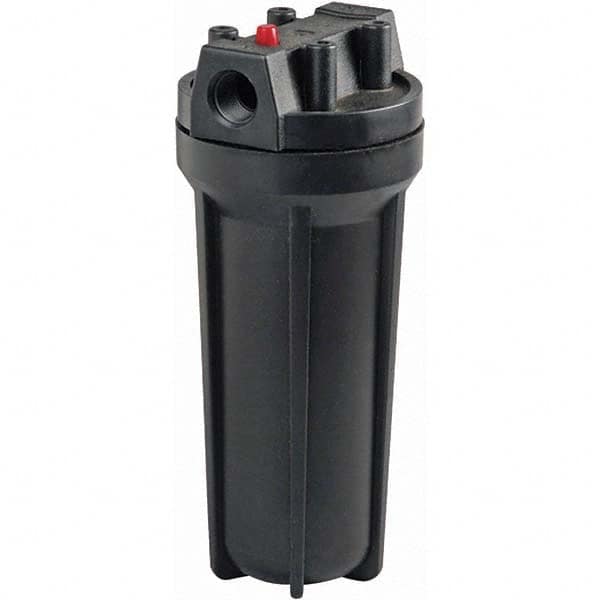 Value Collection - 3/4 Inch Pipe, FNPT x FNPT End Connections, 2-1/2 Cartridge Outside Diamerter, 9-3/4 Inch Long Cartridge, 12.25 Inch Long, Cartridge Filter Housing without Cartridge - Exact Tooling