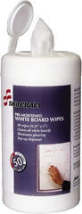 Ability One - Pre-Moistened White Board Wipes - Center Pull, 4-1/4" x 6-1/4" Sheet Size, White - Exact Tooling
