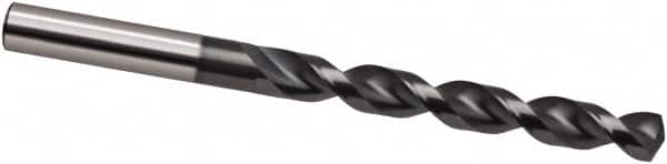 Guhring - 6.2mm 130° Cobalt Jobber Drill - TiCN Finish, Right Hand Cut, Parabolic Flute, 101mm OAL, Cone Relief Point - Exact Tooling