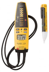 Fluke - 1 Piece, Test Lead Set - 600 Volt Max, LCD Display - Exact Tooling