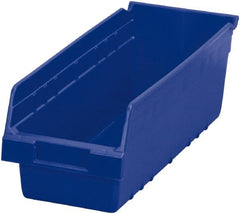 Akro-Mils - 17-7/8" Deep, Blue Polymer Hopper Shelf Bin - 6" High x 6-5/8" Wide x 17-7/8" Long - Exact Tooling