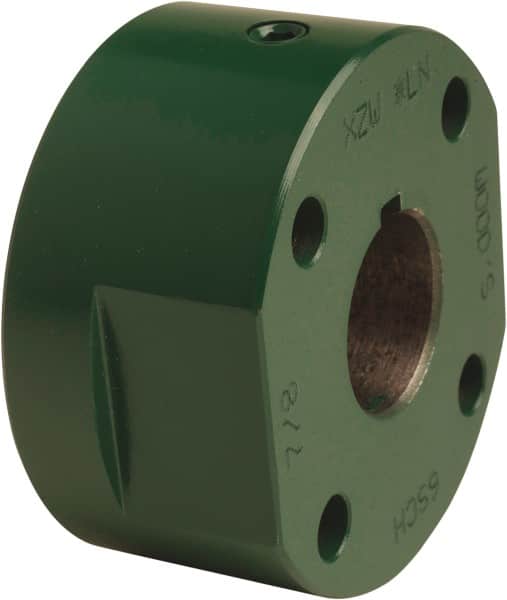 TB Wood's - 1.125 to 2.875" Bore, 5-1/4" Hub, 11 Flexible Coupling Hub - 5-1/4" OD, 2-23/32" OAL, Cast Iron, Order 2 Hubs, 2 Flanges & 1 Sleeve for Complete Coupling - Exact Tooling