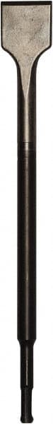 DeWALT - 1-1/2" Head Width, 12" OAL, 0.4" Shank Diam, Scaling Chisel - SDS Plus Drive, SDS Plus Shank, Steel - Exact Tooling
