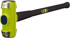 Wilton - 14 Lb Head, 36" Long Sledge Hammer - Steel Head, Steel Handle with Grip - Exact Tooling
