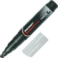 Ability One - Markers & Paintsticks; Type: Permanent Marker ; Color: Black ; Ink Type: Water Base ; Tip Type: Chisel - Exact Tooling