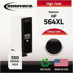 innovera - Black Inkjet Printer Cartridge - Use with HP Color LaserJet 5500, 5550 produces 13,000 pages. - Exact Tooling