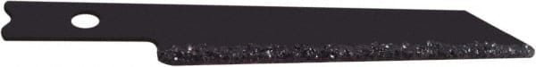 Disston - 2-7/8" Long, Carbide Grit Jig Saw Blade - Continuous Edge, 0.054" Thick, U-Shank - Exact Tooling
