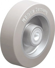 Blickle - 5 Inch Diameter x 1-37/64 Inch Wide, Solid Rubber Caster Wheel - 550 Lb. Capacity, 19/32 Inch Axle Diameter, Ball Bearing - Exact Tooling