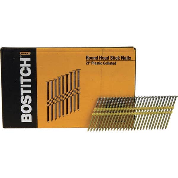 Stanley Bostitch - 11 Gauge 0.131" Shank Diam 3" Long Framing Nails for Power Nailers - Exact Tooling