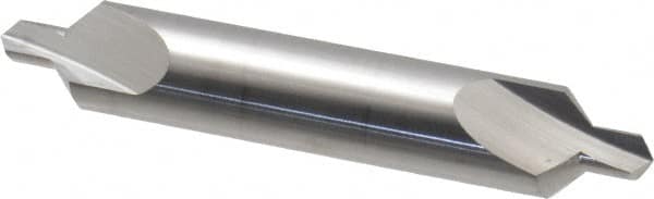 Hertel - #6 Plain Cut 90° Incl Angle Solid Carbide Combo Drill & Countersink - Exact Tooling