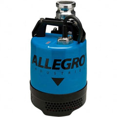 Allegro - 2/3 hp, 5.4 Amp Rating, 115 VAC, 60 Hz, Single Speed Continuous Duty Dewatering Pump - Exact Tooling