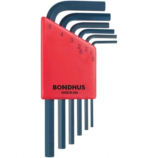 Bondhus - Hex Key Sets Tool Type: Hex Handle Type: L-Key Short Arm - Exact Tooling