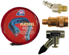 Coilhose Pneumatics - Blow Gun & Hose Kits; Type: Body Shop Kit ; Hose Length (Feet): 50.00 ; Hose Inside Diameter: 3/8 (Inch); Fitting Size: 1/4 NPT ; Contents: Automatic Industrial Coupler; Industrial Ball Swivel Connector; Rubber Tip In-Line Blowgun ; - Exact Tooling