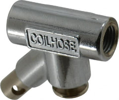 Coilhose Pneumatics - 150 Max psi Standard Safety Inline Blow Gun - 1/4 NPT, 3/4" Tube Length, Chrome Plated Zinc - Exact Tooling