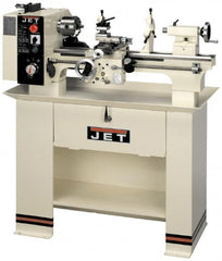Jet - 14" Swing, 40" Between Centers, 230 Volt, Single Phase Bench Lathe - 5MT Taper, 3 hp, 40 to 1,800 RPM, 1-1/2" Bore Diam, 46" Deep x 28" High x 74-5/8" Long - Exact Tooling
