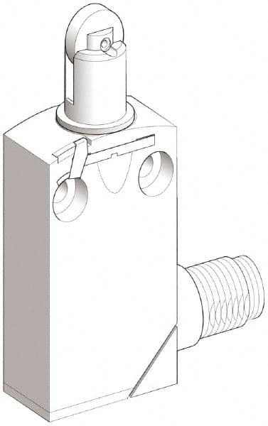 Telemecanique Sensors - SPDT, NC/NO, 240 VAC, 250 VDC, Screw Terminal, Roller Plunger Actuator, General Purpose Limit Switch - 1, 2, 6, 12, 13, 4X, 6P NEMA Rating, IP66, IP67, IP68 IPR Rating - Exact Tooling