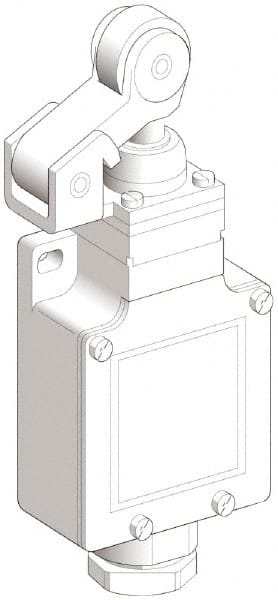 Telemecanique Sensors - SPDT, NC/NO, 240 VAC, 250 VDC, Screw Terminal, Roller Plunger Actuator, General Purpose Limit Switch - 1, 2, 4, 6, 12, 13, 6P NEMA Rating, IP66 IPR Rating - Exact Tooling