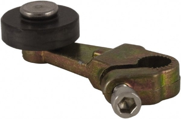 Square D - 1.38 to 3.38 Inch Long, 1/4 Inch Diameter, Cast Zinc Body, Limit Switch Lever Roller - 1/4 Inch Face Width, Nylon Roller, For Use with Limit Switches - Exact Tooling
