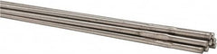 Welding Material - 36 Inch Long, 1/8 Inch Diameter, Bare Coated, Stainless Steel, TIG Welding and Brazing Rod - 1 Lb., Industry Specification 316L - Exact Tooling